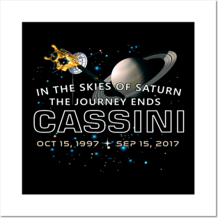 Cassini spacecraft End of mission at Saturn Posters and Art
